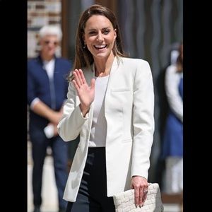 Kate Middleton INVERTED LAPEL LONG BLAZER